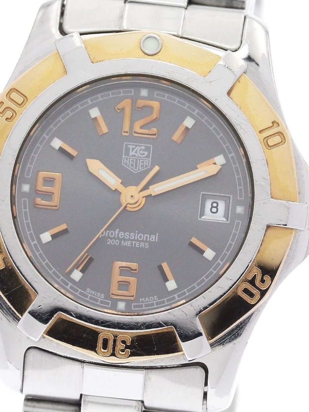 TAG HEUER Exclusive WN1351 Date Gray Dial Quartz Ladies Watch